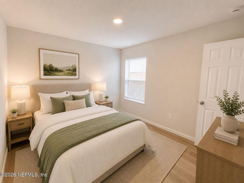 Furnished interior view inside a new home in , Jacksonville (Image 15). Furnished interior view inside a new home in , Jacksonville (Image 15).