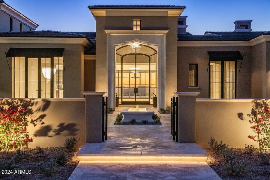 Gated Courtyard Entry