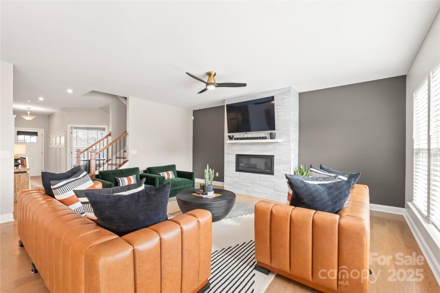 Furnished interior view inside a new home in , Charlotte (Image 19). Furnished interior view inside a new home in , Charlotte (Image 19).