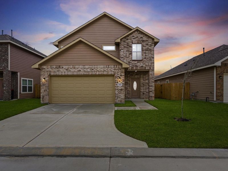 Beautifully crafted new construction in the private gated community of Echo Leaf, this 4-bedroom, 2.5-bath home offers 2,390 SF of thoughtfully designed living with sleek finishes and lasting quality, including a 30-year roof and 2-10 home warranty.
