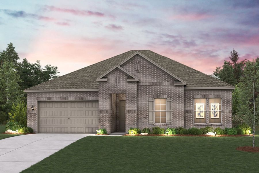 Representative exterior photo of a completed home built from the Denali by Century Communities in Elm Estates, Angleton, TX (Image 6).