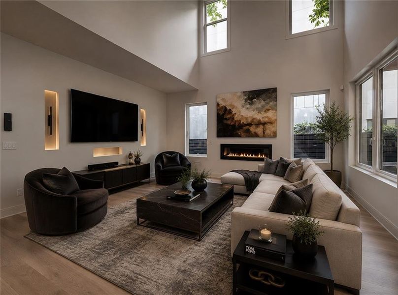 Furnished interior view inside a new home in , Atlanta (Image 6).