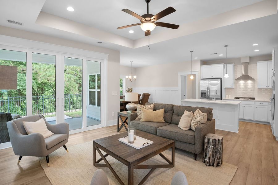 Furnished interior view inside a new home in The Sanctuary at Sunset Beach, Sunset Beach (Image 12).