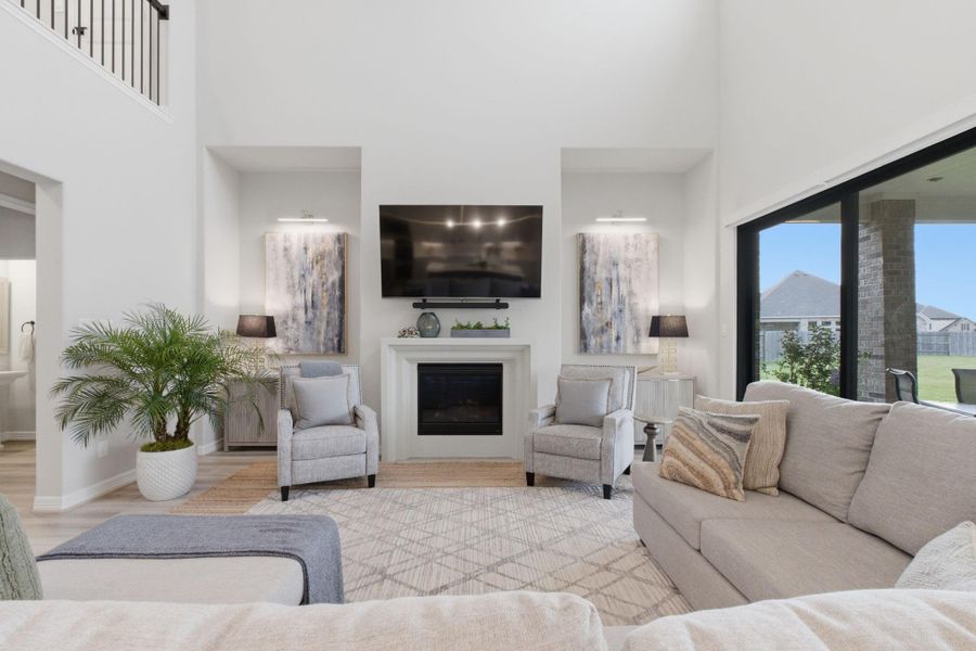 Furnished interior view inside a new home in Sunterra 45ft, Katy (Image 17).