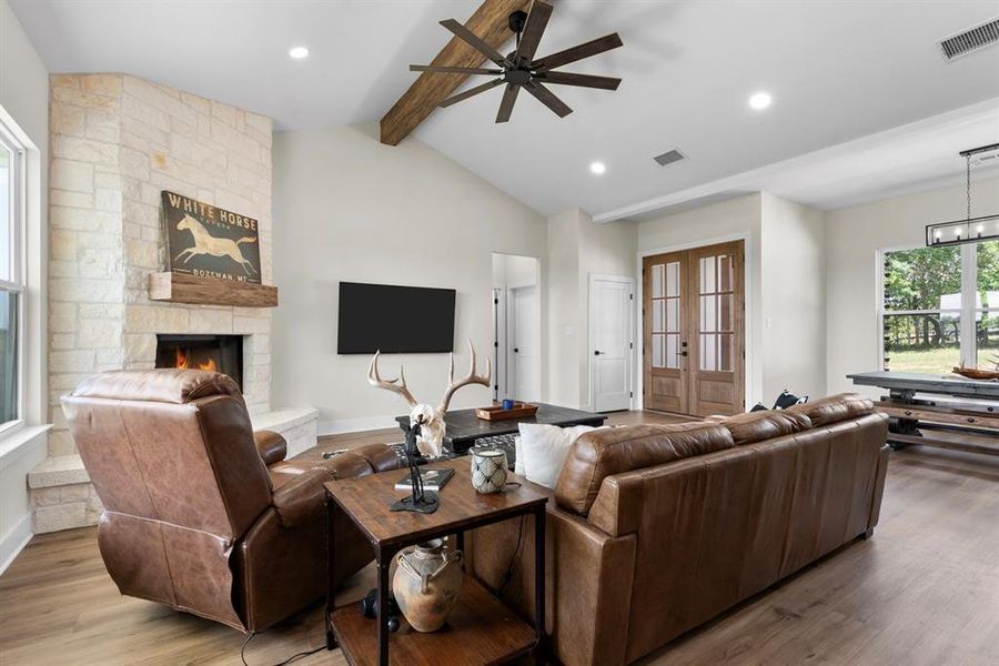 Furnished interior view inside a new home in , Hubbard (Image 9).