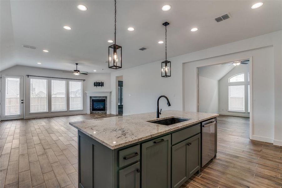 Furnished interior view inside a new home in Devonshire, Forney (Image 11).