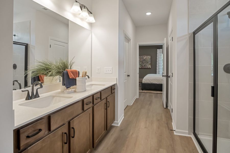 Furnished interior view inside a new home in The Oaks, Clarksville (Image 33). Furnished interior view inside a new home in The Oaks, Clarksville (Image 33).