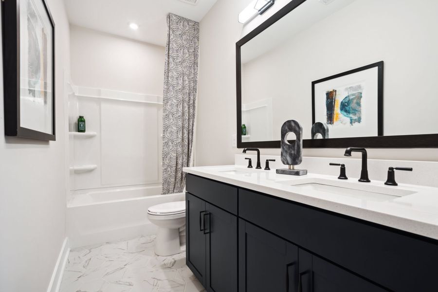 Representative furnished interior of a home built from the Torrence by Tri Pointe Homes in Seven Oaks, Belmont (Image 31).