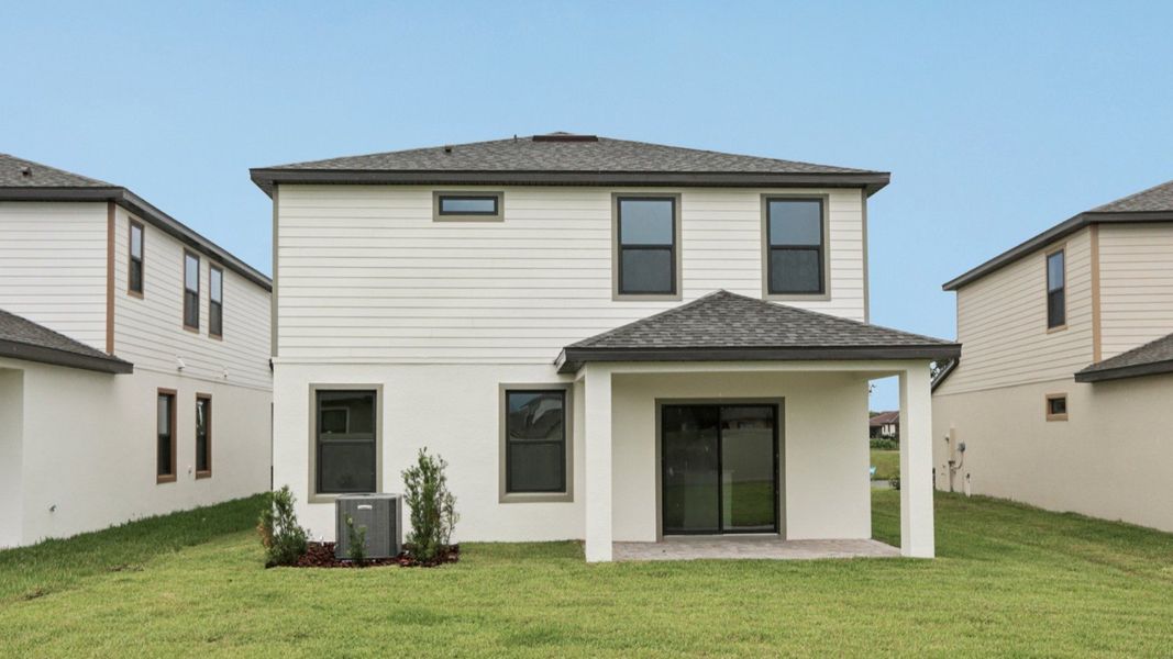 Representative exterior photo of a completed home built from the Ponte Vedra by DRB Homes in Grasslands West, Lakeland, FL (Image 24).