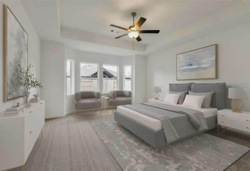 Homesite 1126 primary bed - staged - 8 of 19 Homesite 1126 primary bed - staged - 8 of 19