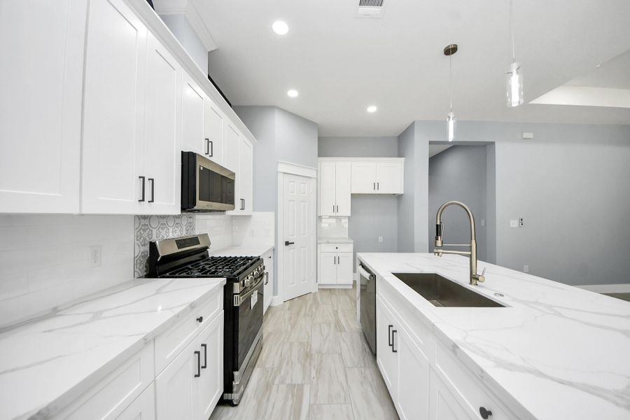 Furnished interior view inside a new home in , La Porte (Image 6). Furnished interior view inside a new home in , La Porte (Image 6).
