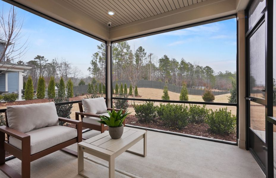 Exterior details and patio area of a home in Elmbrook, Indian Trail (Image 24).