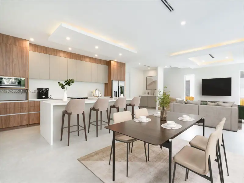 Furnished interior view inside a new home in , Fort Lauderdale (Image 7).