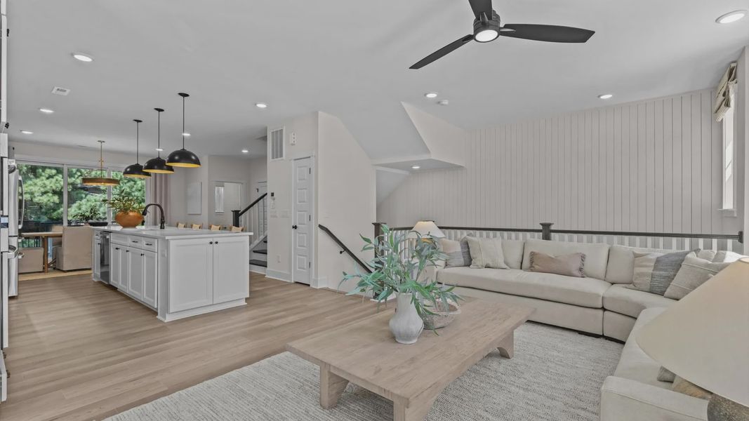 Furnished interior view inside a new home in Bayberry, Raleigh (Image 16). Furnished interior view inside a new home in Bayberry, Raleigh (Image 16).