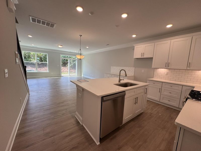 Furnished interior view inside a new home in Harrisburg Village Townhomes, Harrisburg (Image 4).