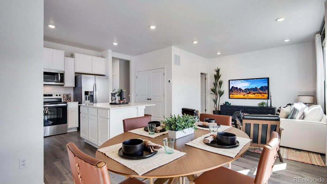 Furnished interior view inside a new home in The Ridge at Lorson Ranch, Colorado Springs (Image 31).