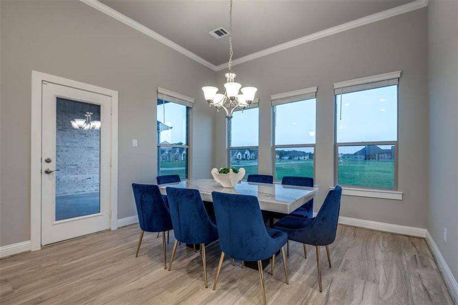 Furnished interior view inside a new home in Lynx Hollow Estates, Forney (Image 6).