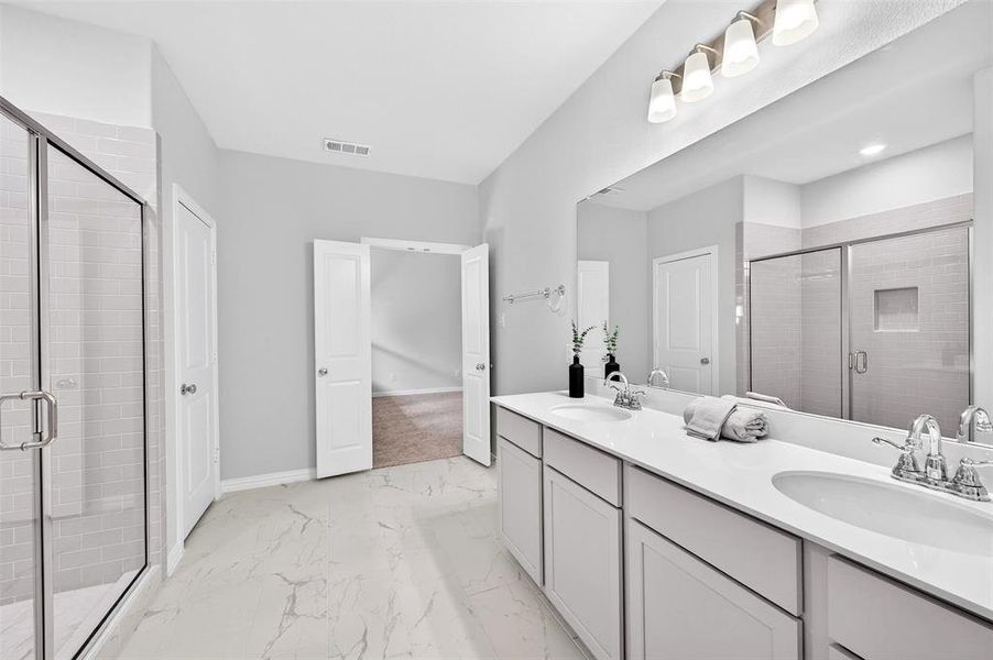 Furnished interior view inside a new home in Tarrytown, Crowley (Image 12).