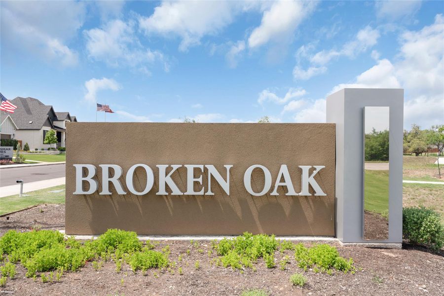 Front exterior of a new home in Broken Oak, Georgetown, TX, highlighting curb appeal (Image 26).