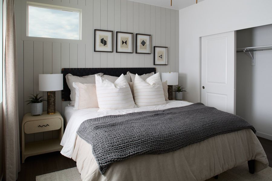 Furnished interior view inside a new home in Lyric at RidgeGate Condos, Lone Tree (Image 7).