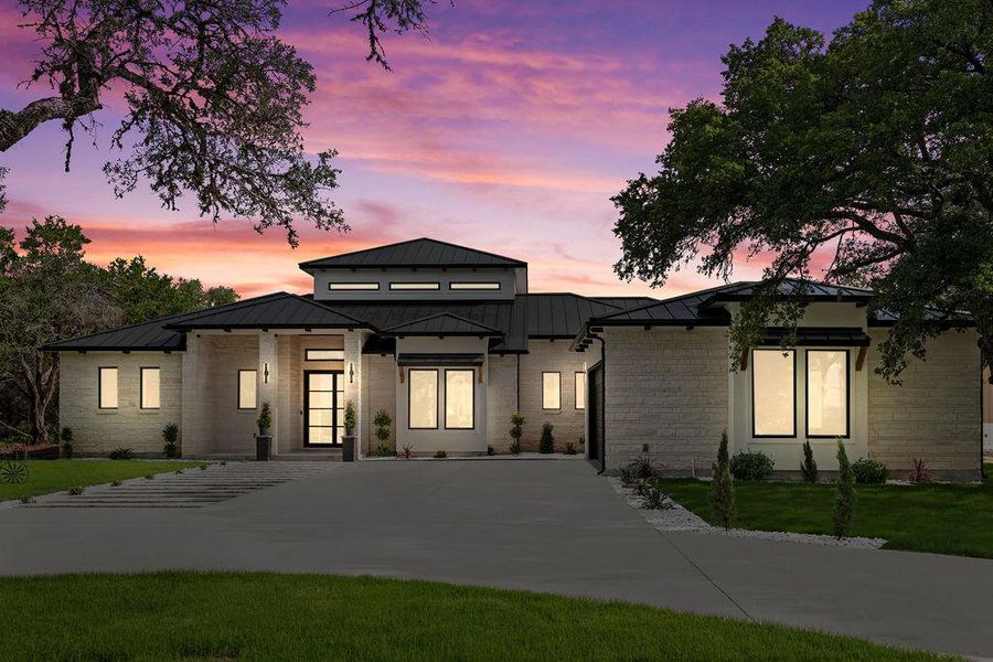 Front exterior of a new home in , Canyon Lake, TX, highlighting curb appeal (Image 23). Front exterior of a new home in , Canyon Lake, TX, highlighting curb appeal (Image 23).