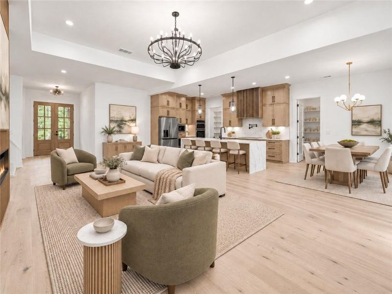 Furnished interior view inside a new home in , Winder (Image 13).