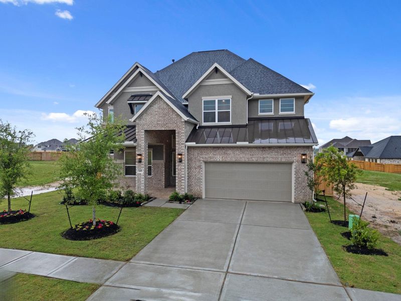 Front exterior of a new home in Briarley, Montgomery, TX, highlighting curb appeal (Image 23).