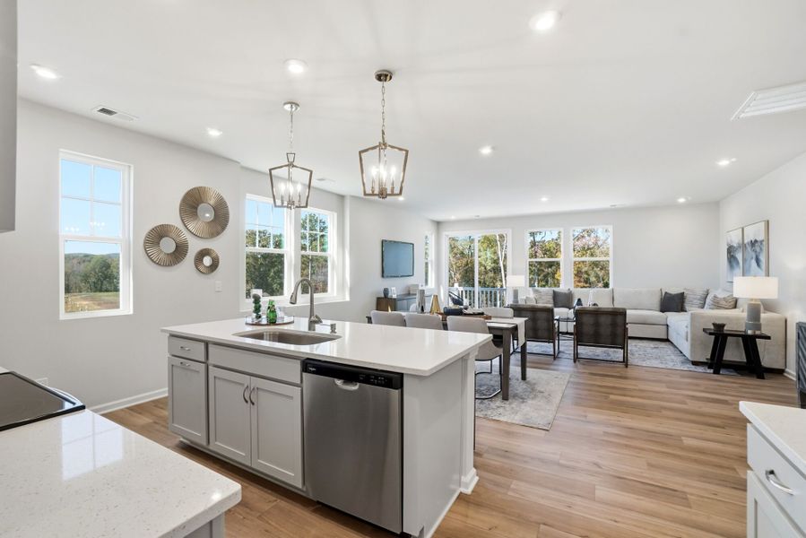 Representative furnished interior of a home built from the Grifton by Mattamy Homes in The Townes at Westfall, Gastonia (Image 12).