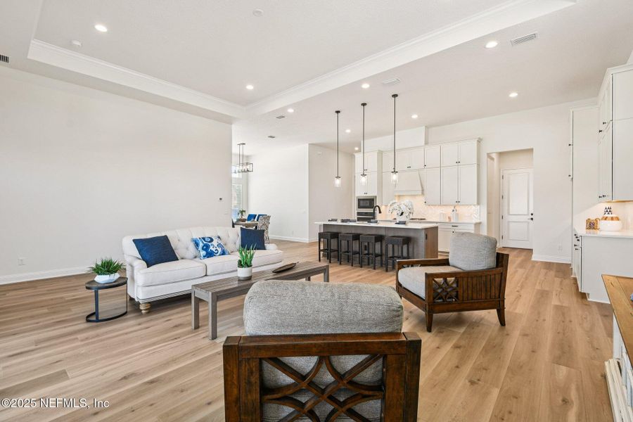 Furnished interior view inside a new home in Seabrook Village II, Ponte Vedra (Image 8). Furnished interior view inside a new home in Seabrook Village II, Ponte Vedra (Image 8).