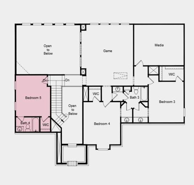 Additional Highlights Include: walk in shower at bath 2, open rail overlooking great room.