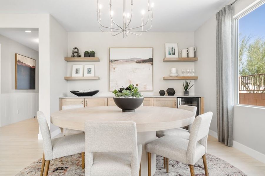 Representative furnished interior of a home built from the Sunrise by Taylor Morrison in Ovation at Meridian 55+, Queen Creek (Image 15).