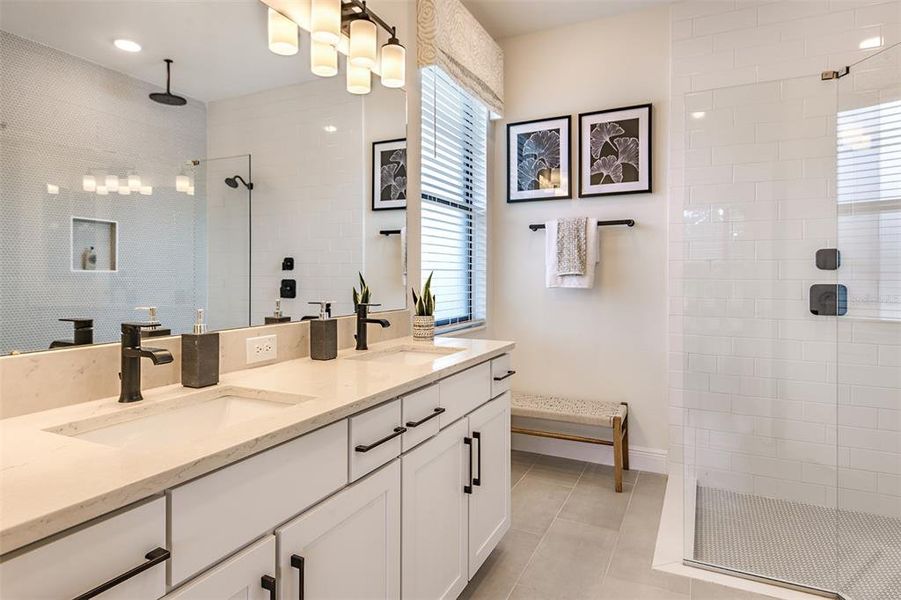 Furnished interior view inside a new home in Hidden Ridge, New Port Richey (Image 13). Furnished interior view inside a new home in Hidden Ridge, New Port Richey (Image 13).