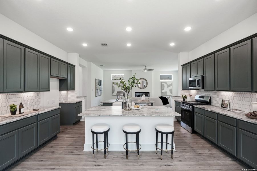 Furnished interior view inside a new home in Buffalo Crossing, Cibolo (Image 14). Furnished interior view inside a new home in Buffalo Crossing, Cibolo (Image 14).