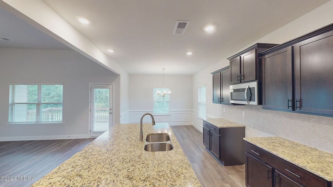 Furnished interior view inside a new home in Oakview Estates, Macon (Image 6).