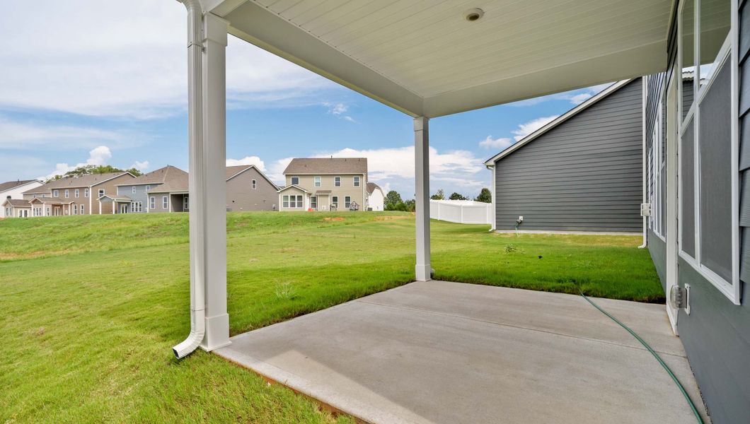Exterior details and patio area of a home in Williams Ridge, Woodruff (Image 3).
