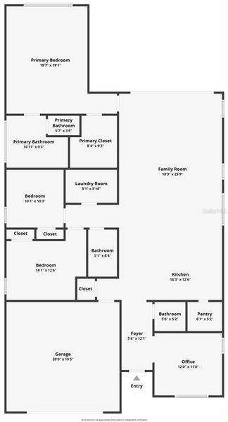 2D floor plan layout of this home in , Deland, FL (Image 5). 2D floor plan layout of this home in , Deland, FL (Image 5).