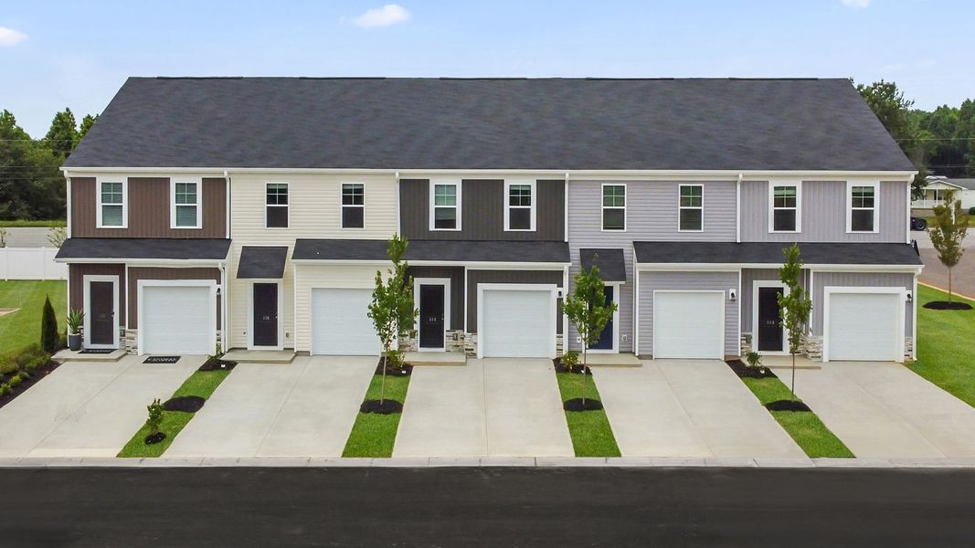 Representative exterior photo of a completed home built from the The Amara by Stanley Martin Homes in Gardner Heights, Greer, SC (Image 1). Representative exterior photo of a completed home built from the The Amara by Stanley Martin Homes in Gardner Heights, Greer, SC (Image 1).