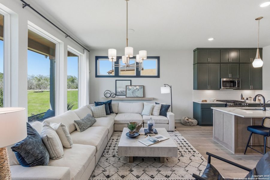 Furnished interior view inside a new home in Prominence, San Antonio (Image 26).
