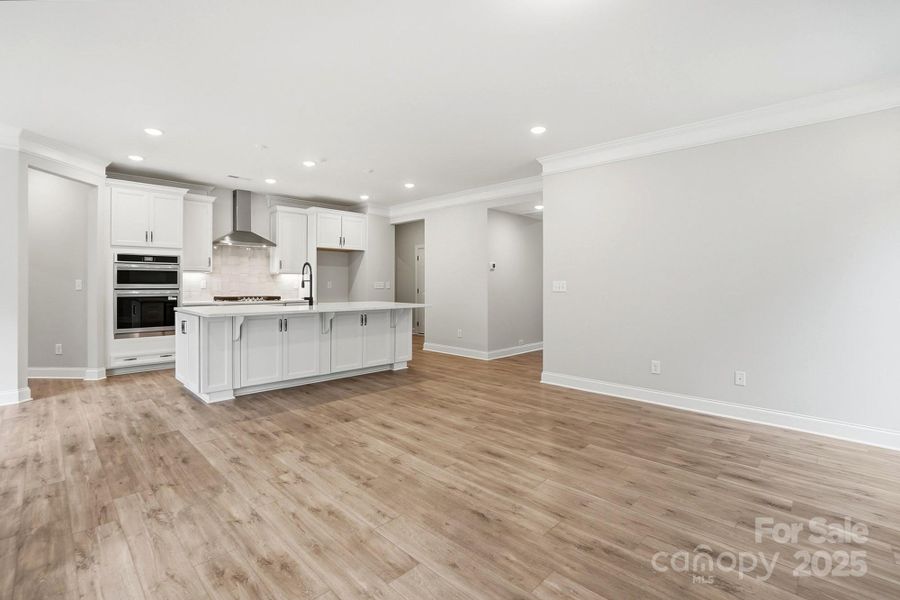 Family Room open to Kitchen