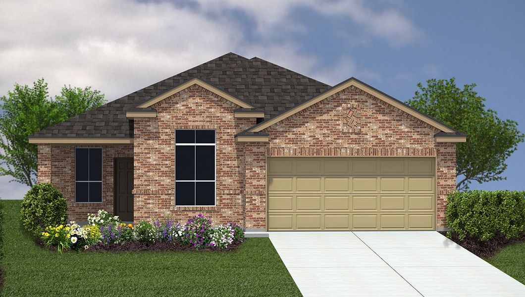 Representative exterior photo of a completed home built from the The Blanco by D.R. Horton in Steele Creek, Cibolo, TX (Image 60).