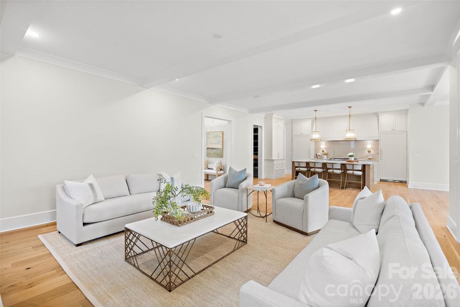 Furnished interior view inside a new home in , Charlotte (Image 8). Furnished interior view inside a new home in , Charlotte (Image 8).