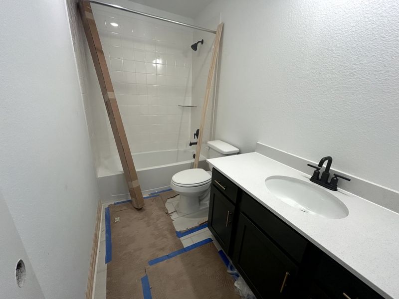 Construction progress - secondary bath