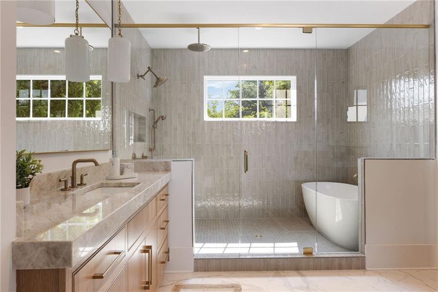 Furnished interior view inside a new home in , Atlanta (Image 30).