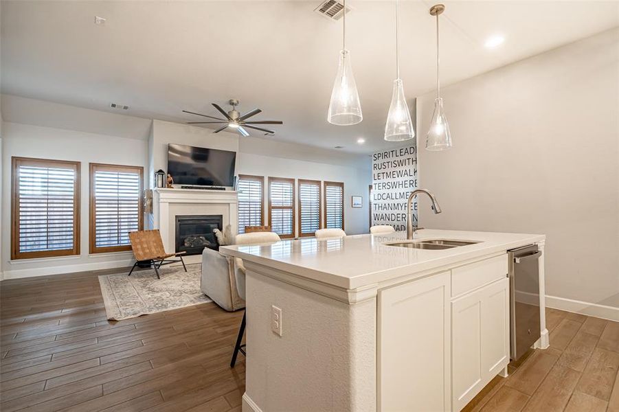Furnished interior view inside a new home in Walsh Townhomes, Aledo (Image 7).