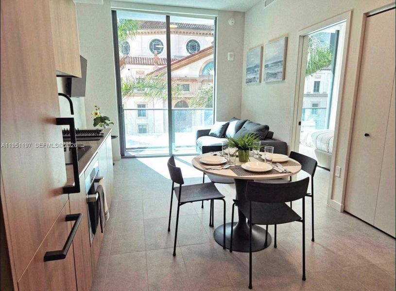 Furnished interior view inside a new home in , Miami (Image 5). Furnished interior view inside a new home in , Miami (Image 5).