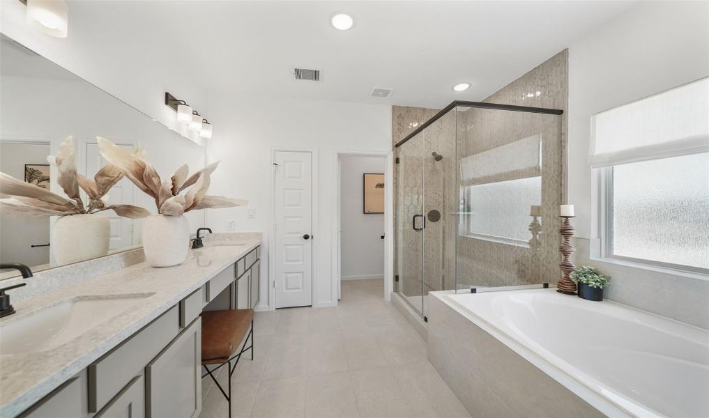 Relaxing primary bath (*Photo not of actual home and used for illustration purposes only.) Relaxing primary bath (*Photo not of actual home and used for illustration purposes only.)