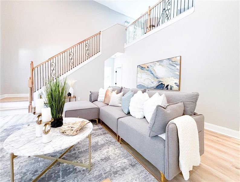 Furnished interior view inside a new home in , Monticello (Image 17).