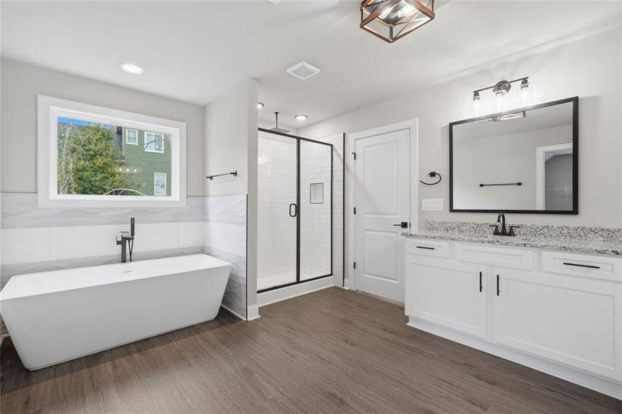 Furnished interior view inside a new home in , Dawsonville (Image 11).