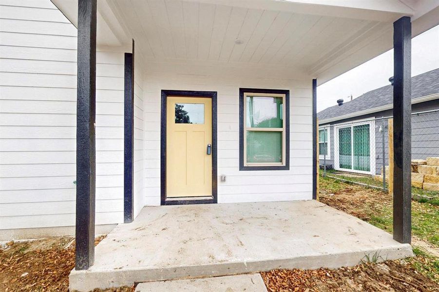 Front exterior of a new home in , Dallas, TX, highlighting curb appeal (Image 17).
