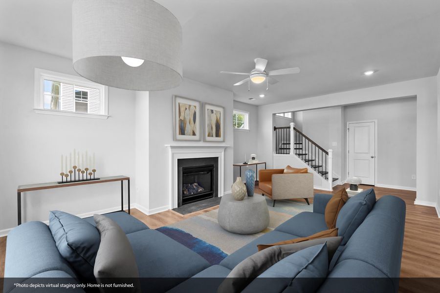 Furnished interior view inside a new home in Fieldstone, Lexington (Image 6).